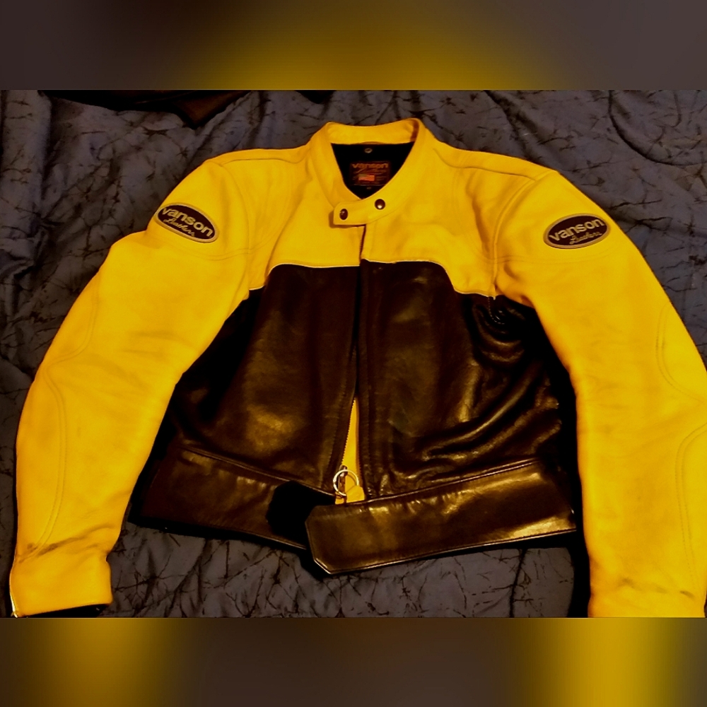Vanson leather motorcycle jacket
